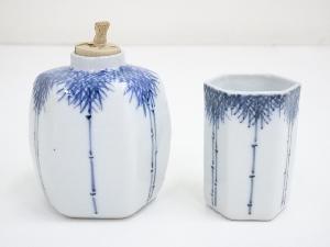 Rie Oda　鎌倉彫　竹文茶箱茶碗平安春峰作振出など一式　VR6666 道具 ] - 道具 鎌倉彫茶箱セット（象牙茶杓付） □zネットショップ圭